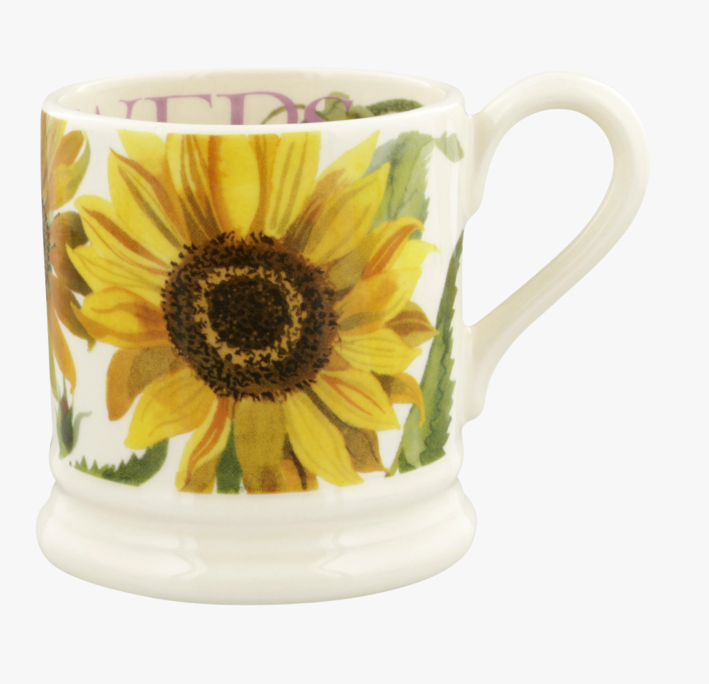 Flowers Sunflower 1/2 Pint Mug