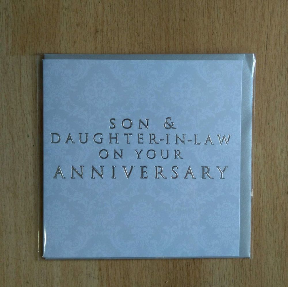 Happy Anniversary Card- Son and Daughter-in-law