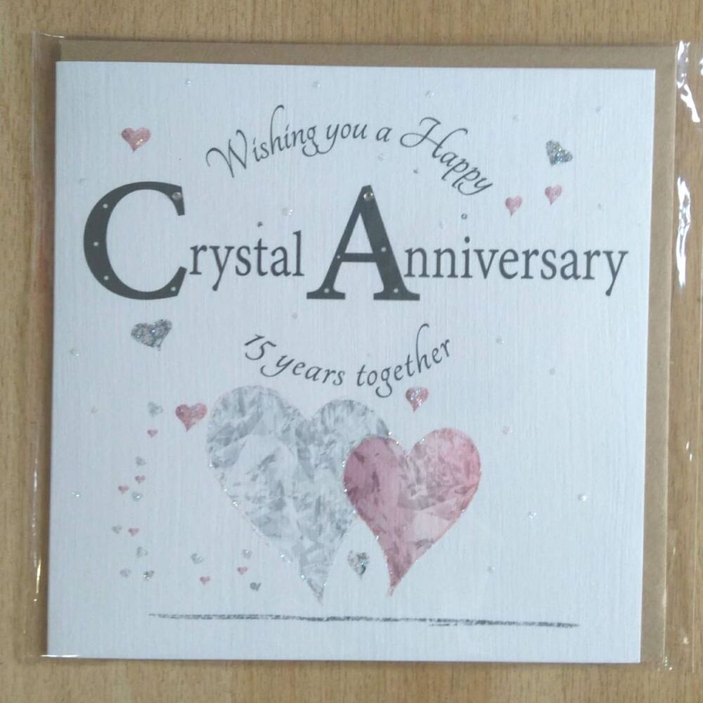 15th Anniversary Card (Crystal)