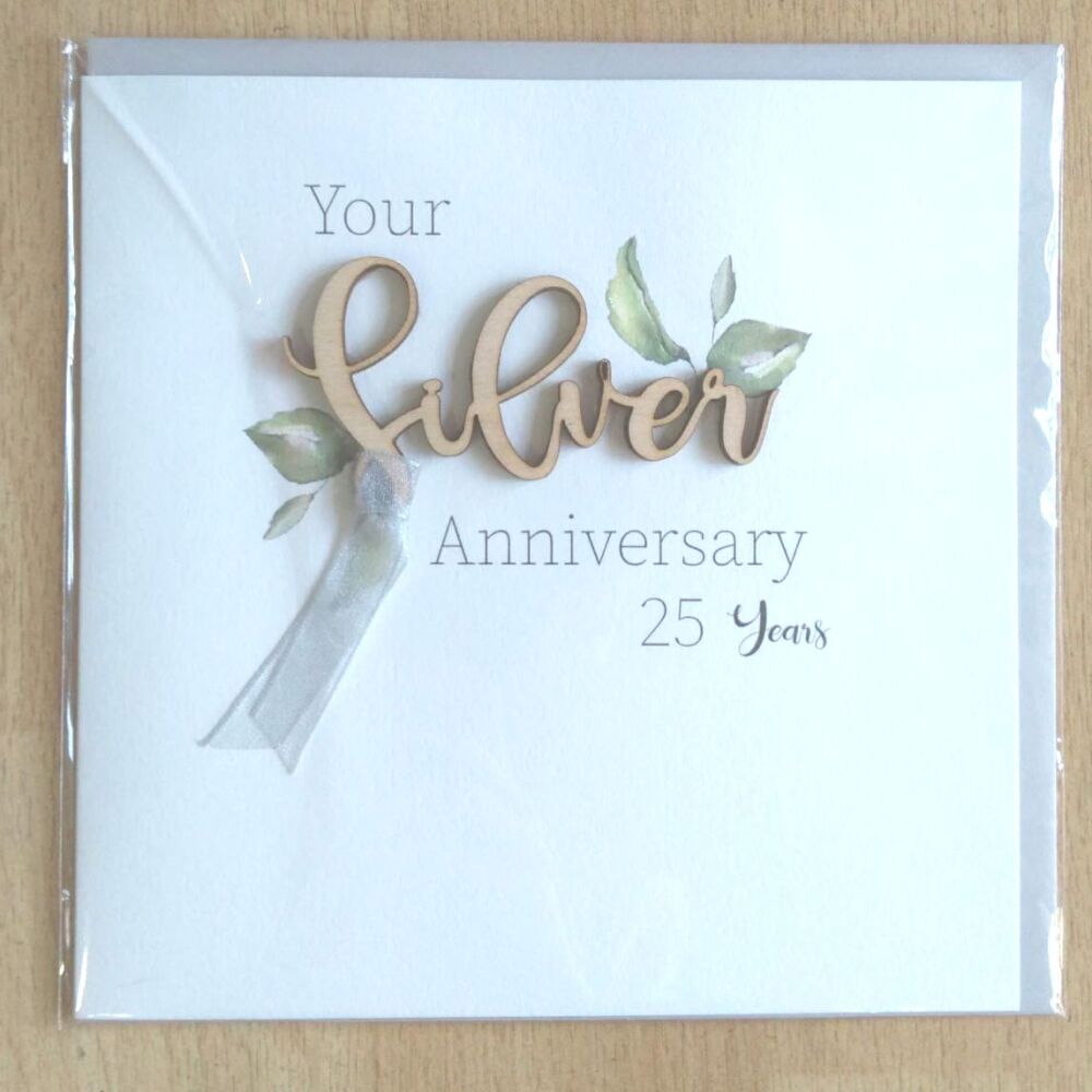 Anniversary Card- 25th SIlver