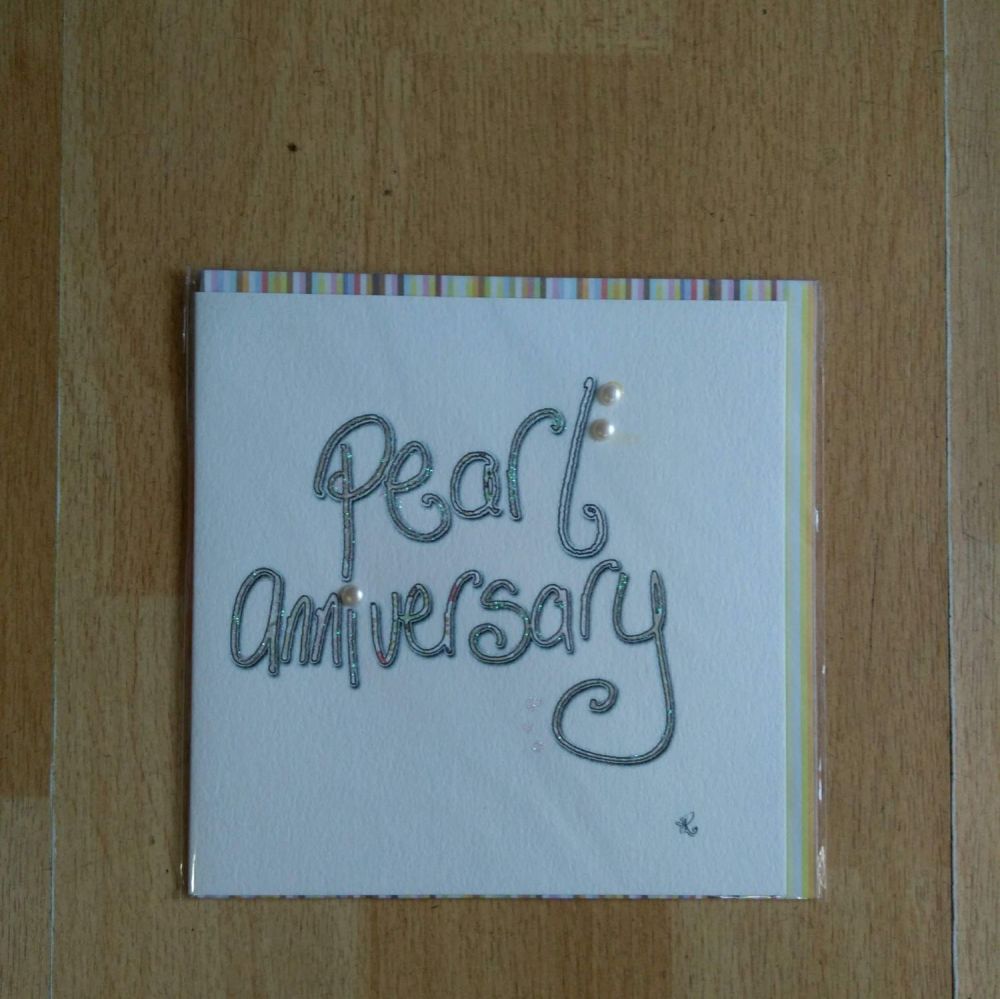 Anniversary Card- 30th Pearl 