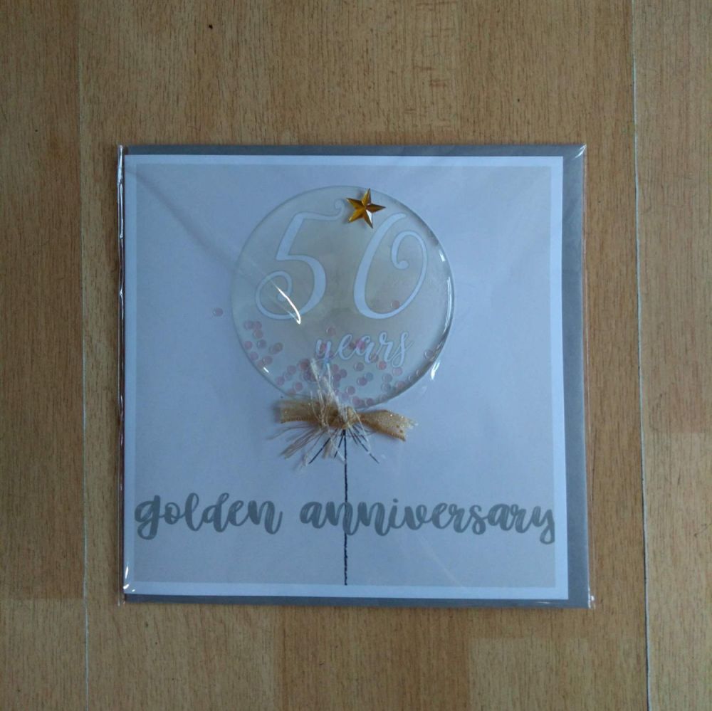 Anniversary Card- 50th Golden