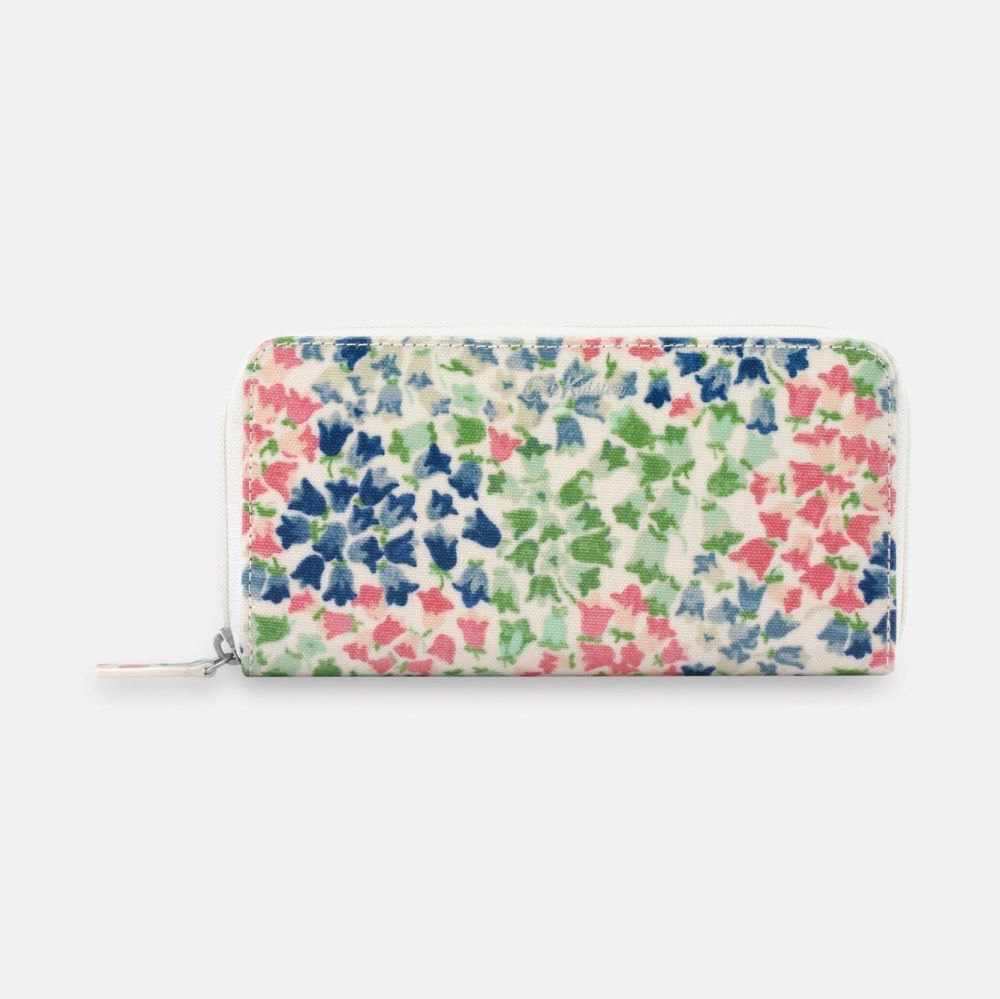 Tiny Painted Bluebell Continental Zip Wallet