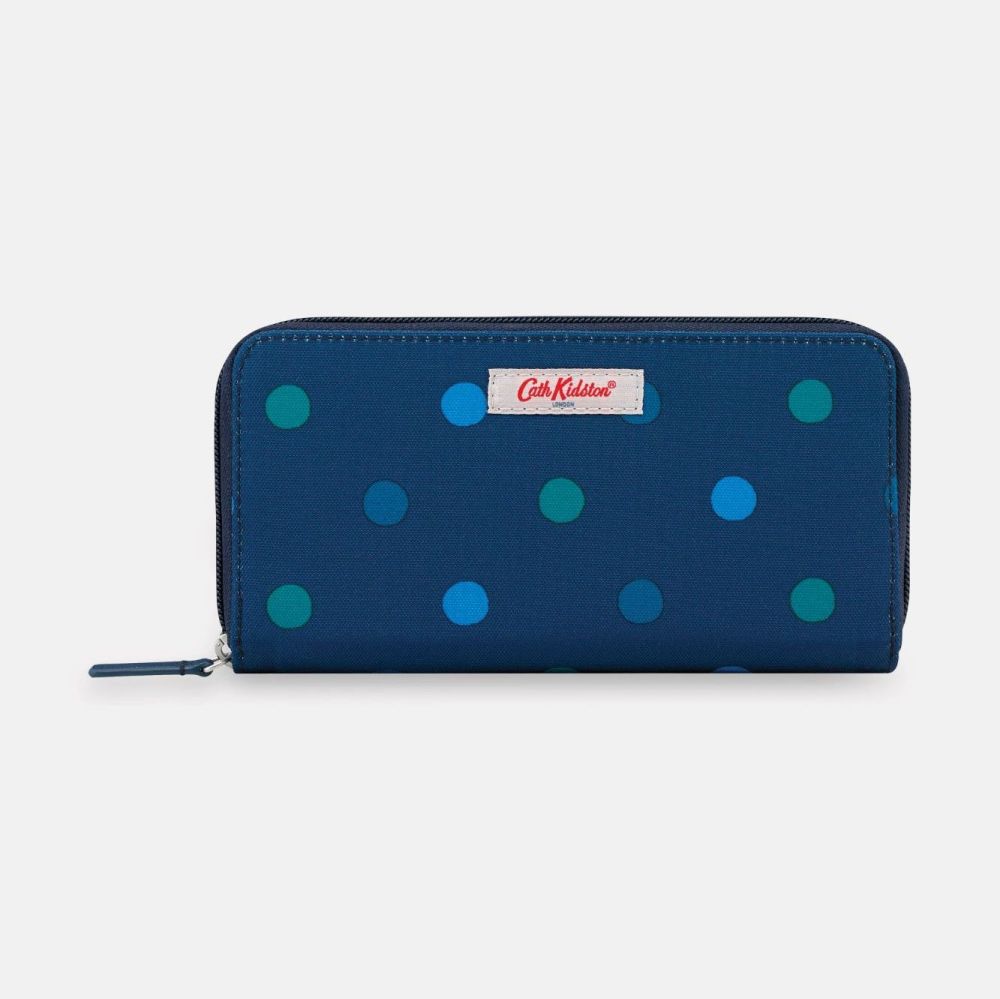 Power Spot Recycled Continental Zip Wallet