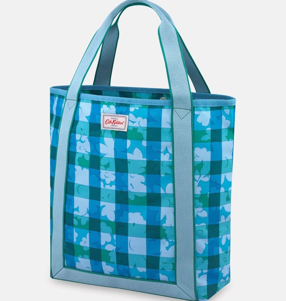 Flower Power Gingham Recycled Webbing Tote