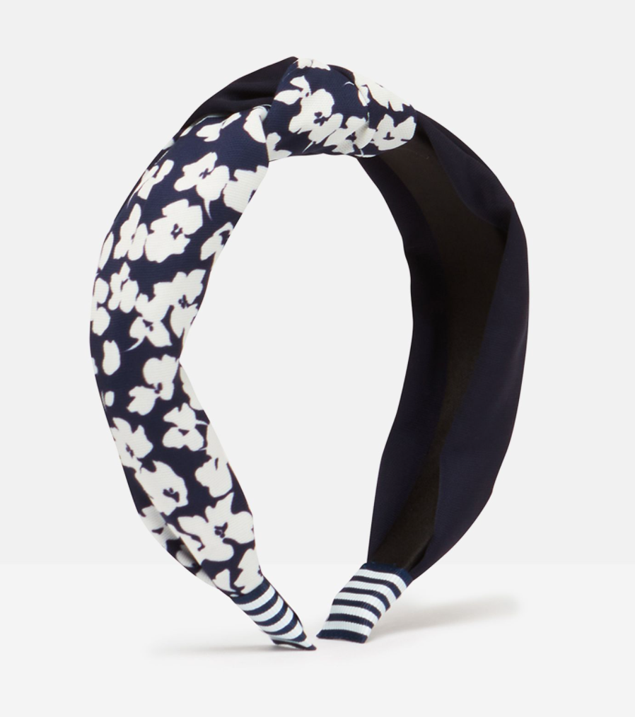 Lovett Printed Hairband- Navy Floral