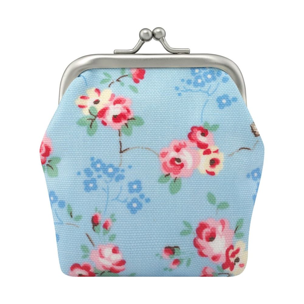 Mini Clasp Purse Bird Blue