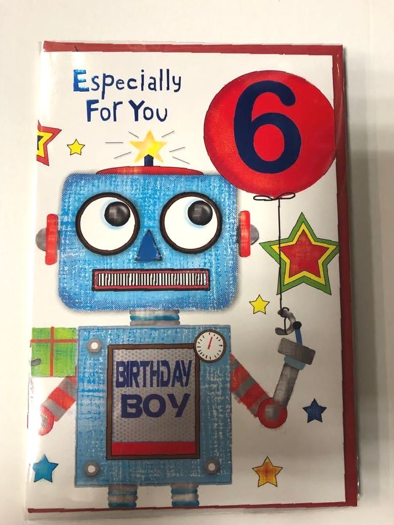 6th Birthday Boy Card