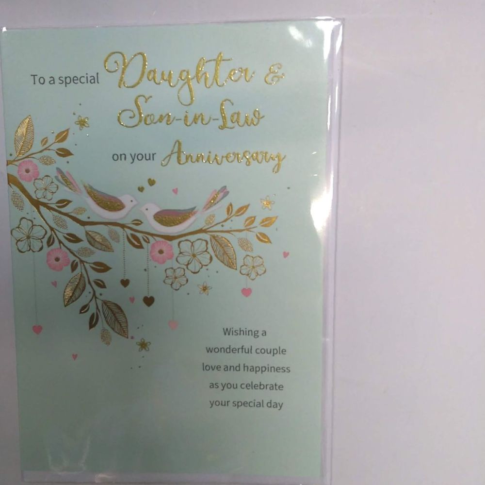 Daughter and Son-in-law Anniversary Card
