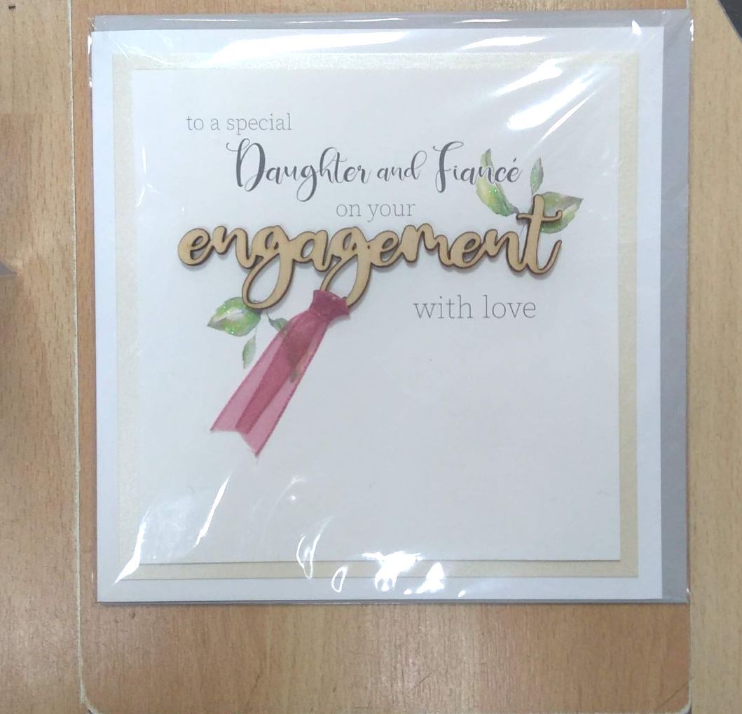 Daughter and Fiancé Engagement Card (large)