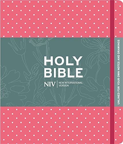 NIV Pink Polka Dot Journalling Bible with Unlined Margins (New International Version)