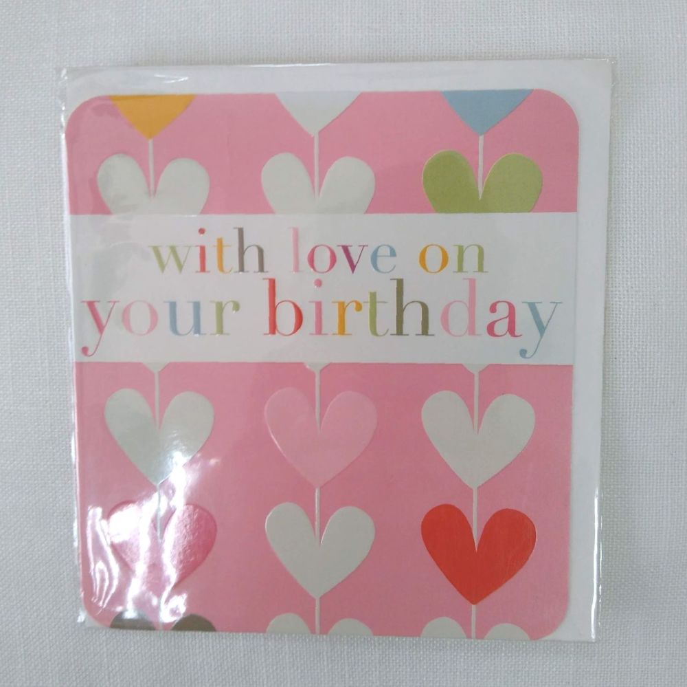 With love on your Birthday Card