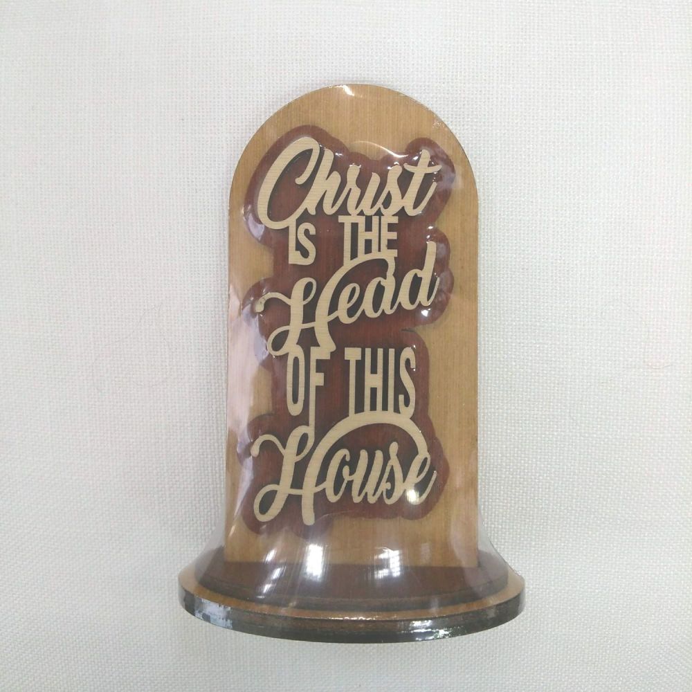 Christ is the Head of the Home Wooden Plaque Ornament