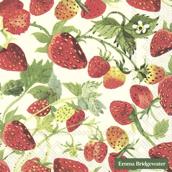 Strawberries Cream Napkins