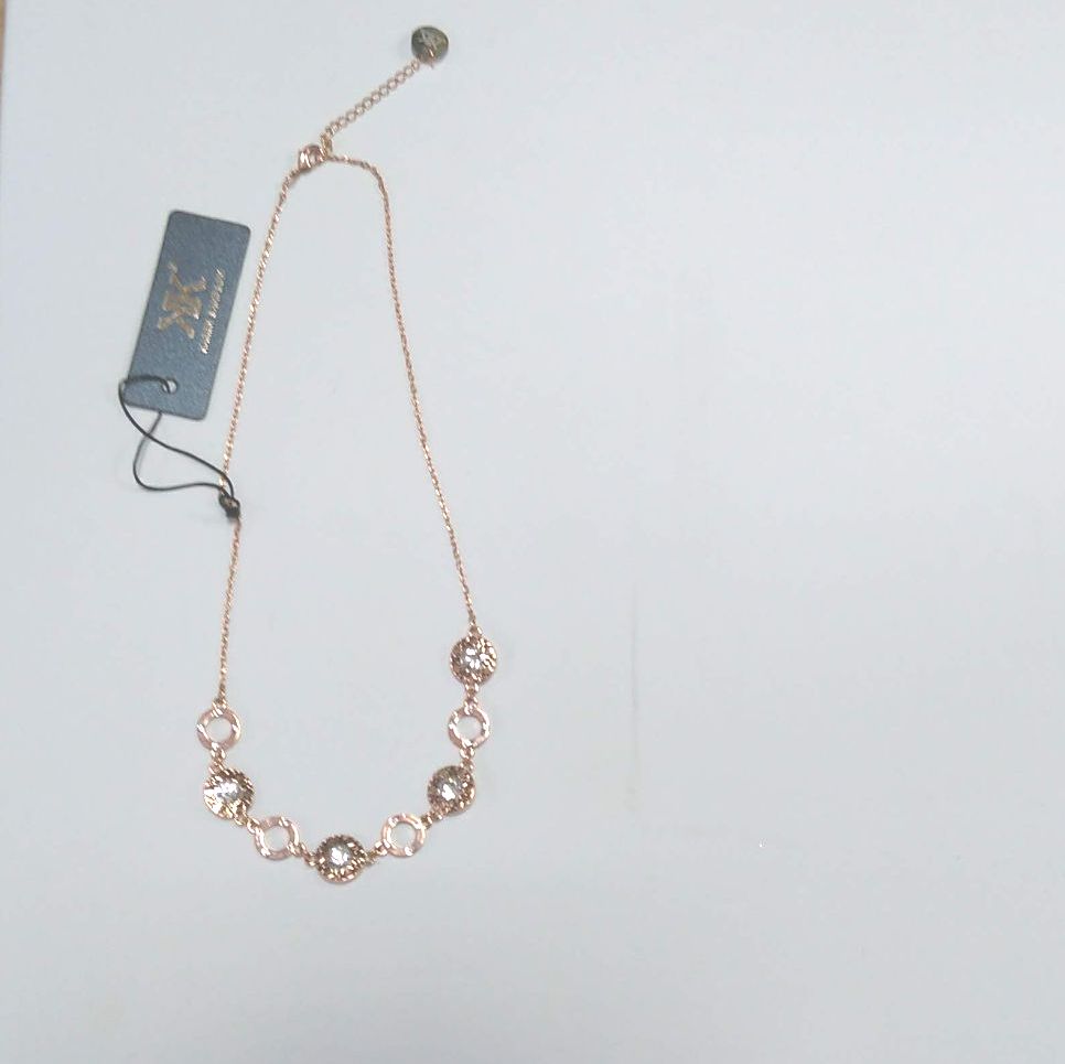 Rose Gold Eternity Circles Necklace