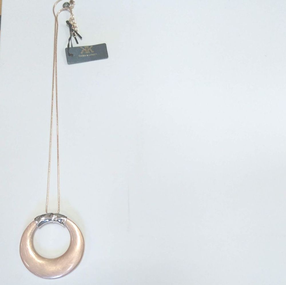 Rose Gold Chain with Large Rose Gold Pendant