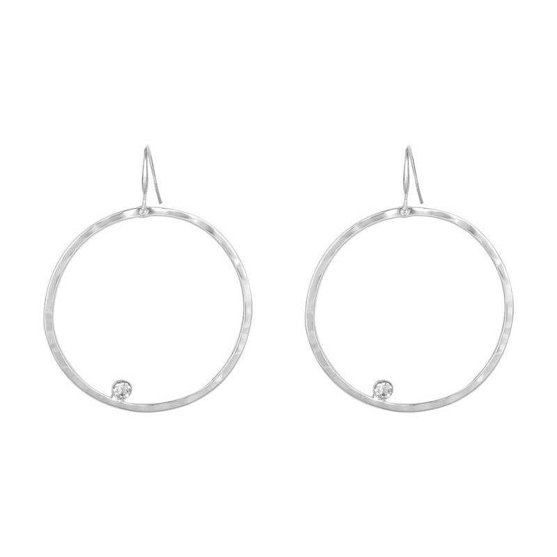Silver Large Hoop Earrings