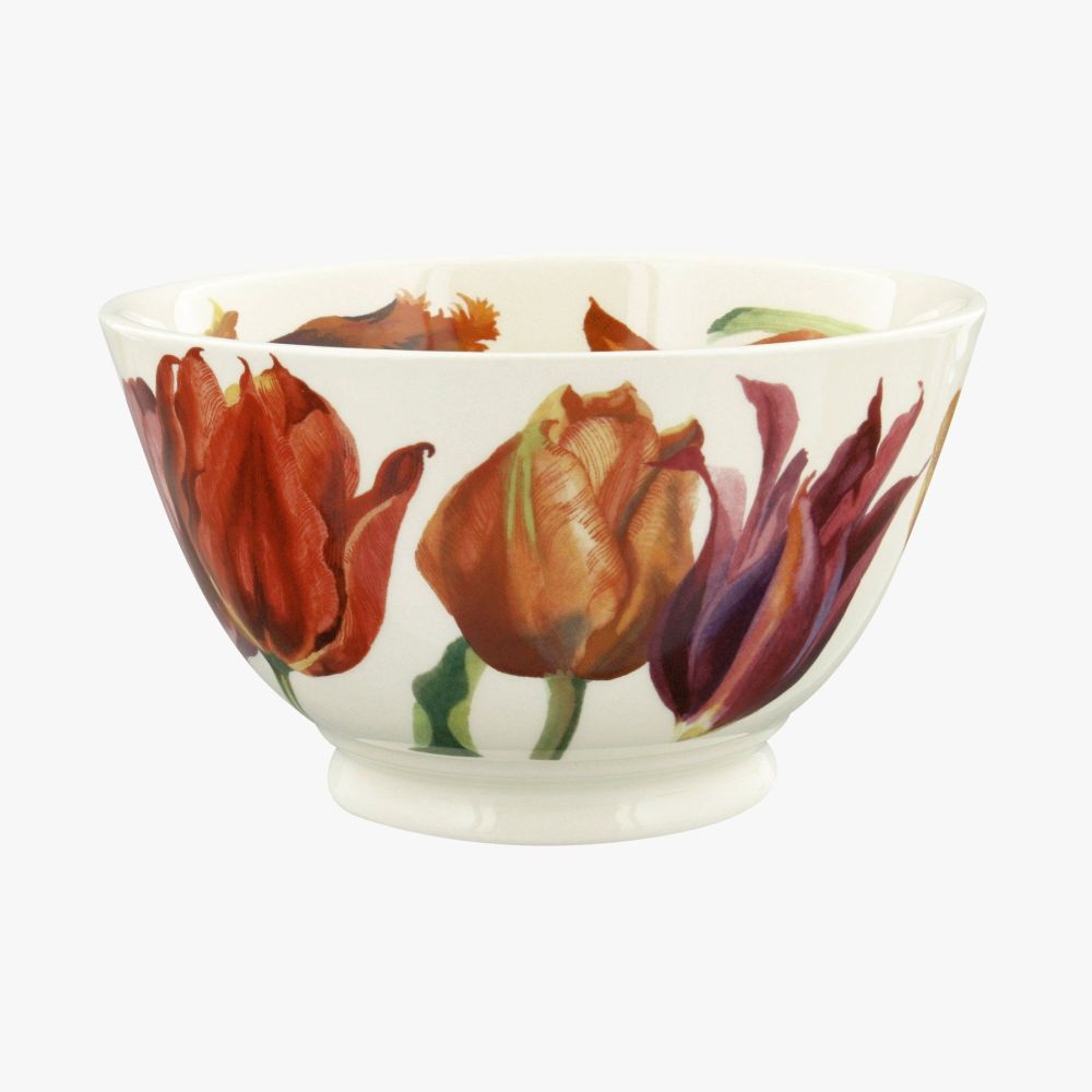 Flowers Tulips Medium Old Bowl