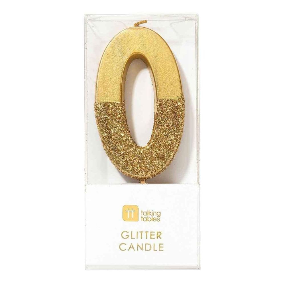 Number 0- Gold Candle