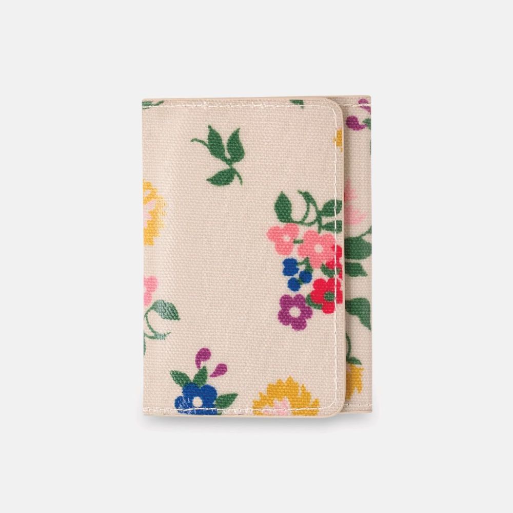Summer Floral Ticket Holder- Warm Cream