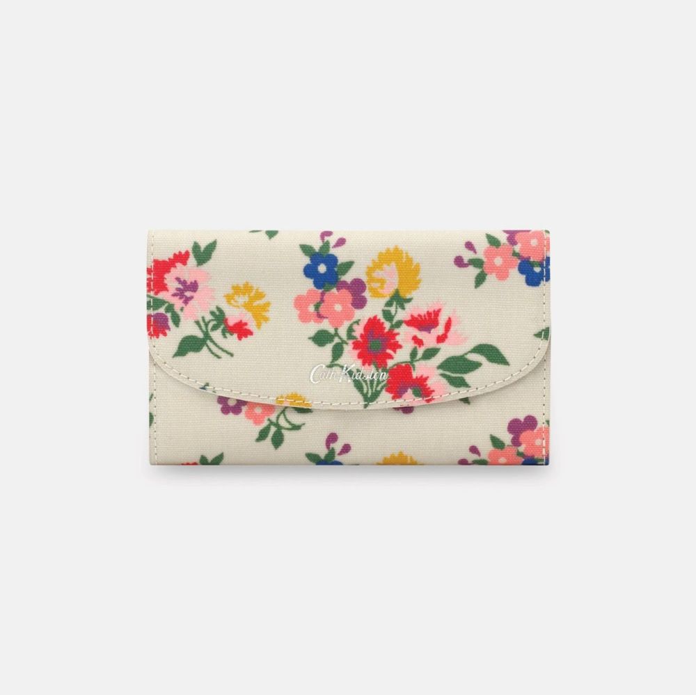 Summer Floral Foldover Wallet