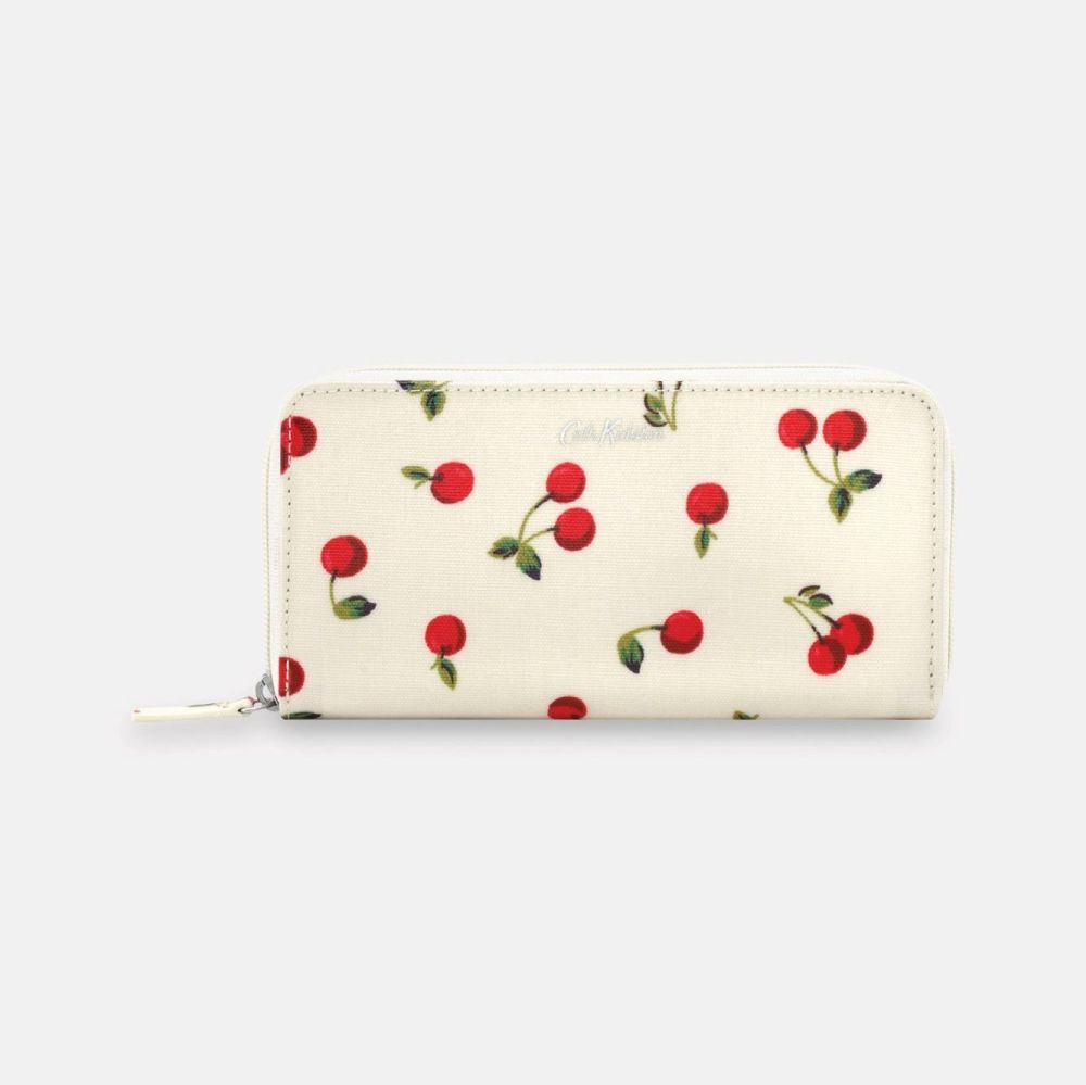 Cherries Continental Zip Wallet