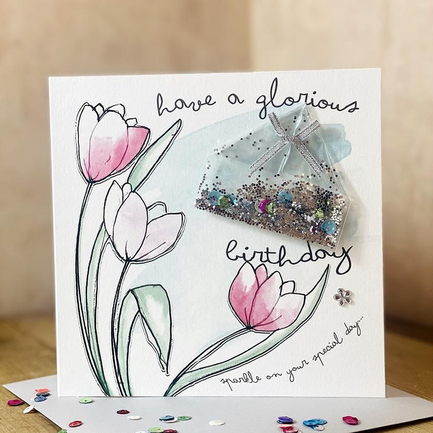 Birthday Card- Flowers