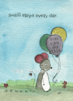 Small Steps Encouragement Card