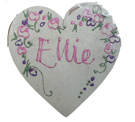 Ellie- Personalised Wooden Heart
