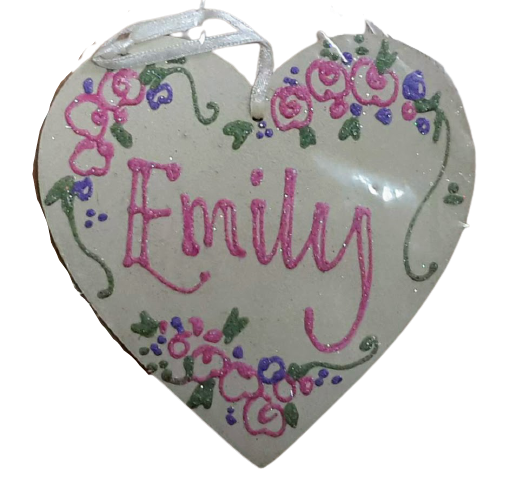 Emily- Personalised Wooden Heart
