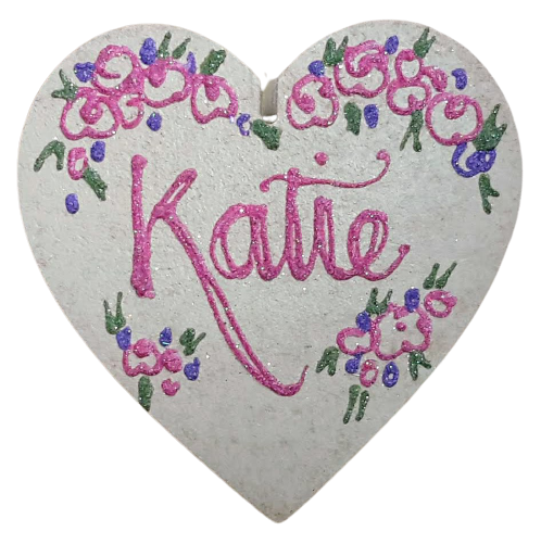 Katie- Personalised Wooden Heart