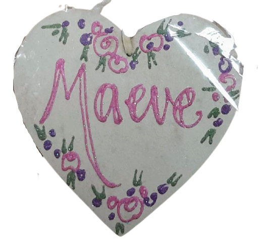 Maeve- Personalised Wooden Heart
