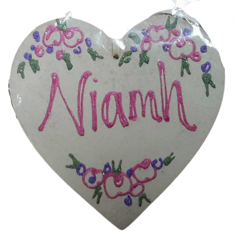 Niamh- Personalised Wooden Heart