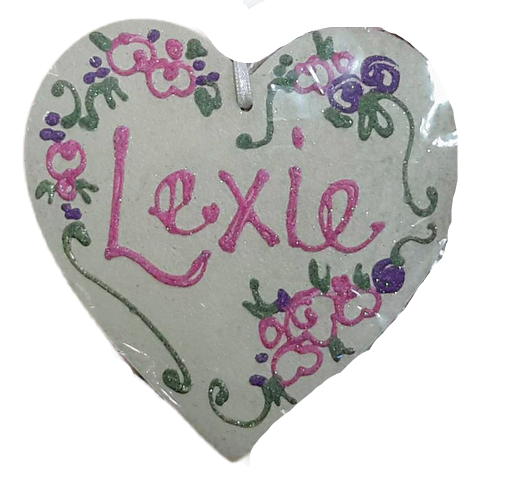 Lexie- Personalised Wooden Heart