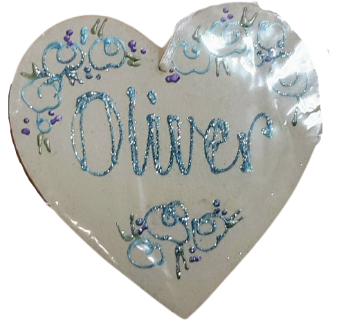 Oliver- Personalised Wooden Heart