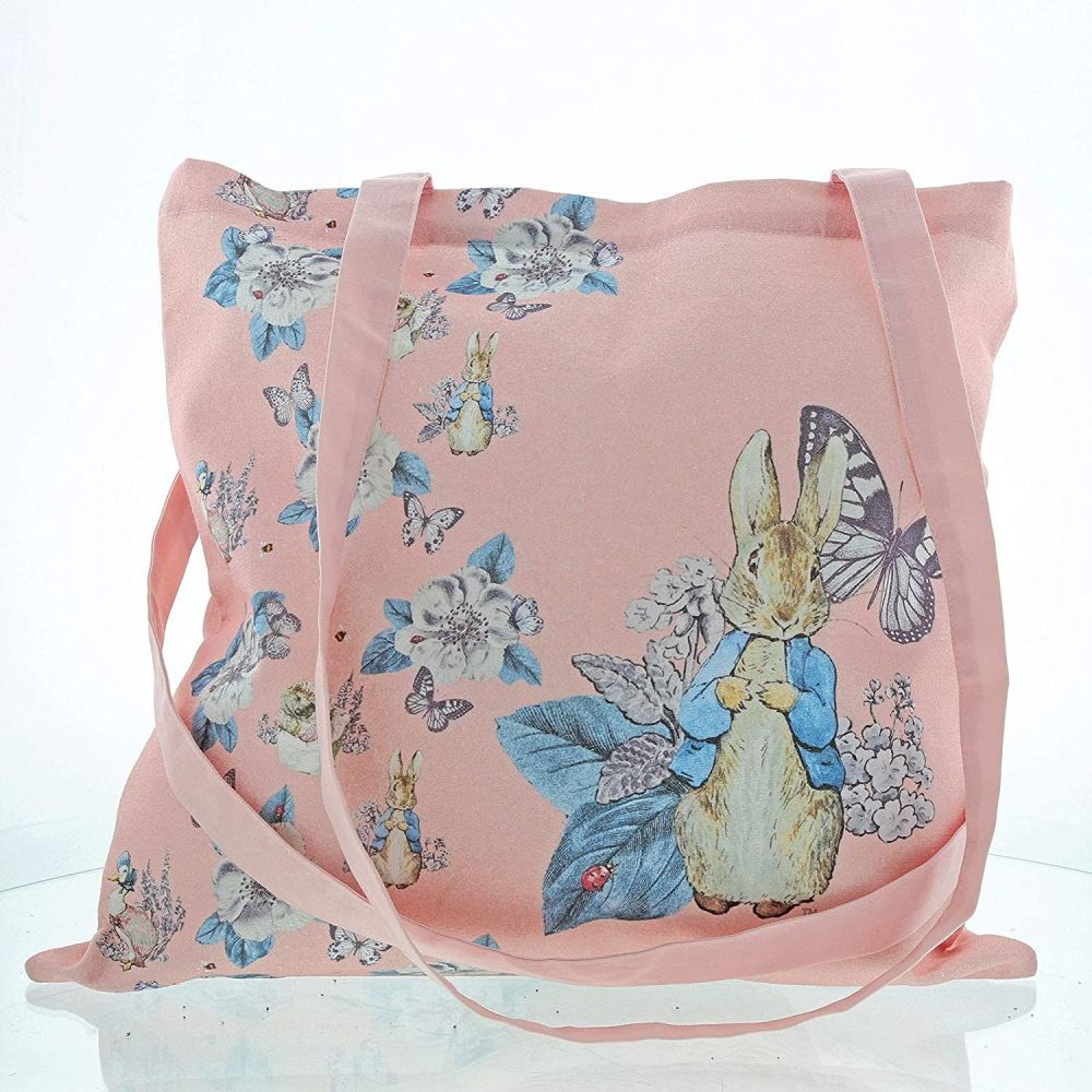 Peter Rabbit Garden Party Pink Tote Bag
