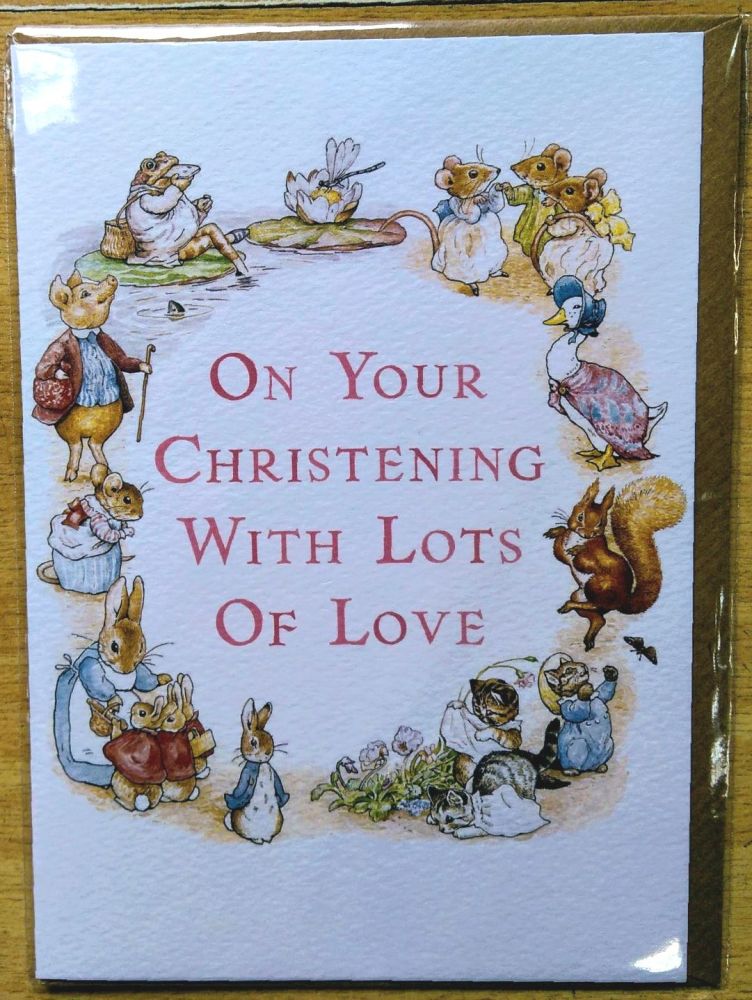 Christening Girl Card- Beatrix Potter