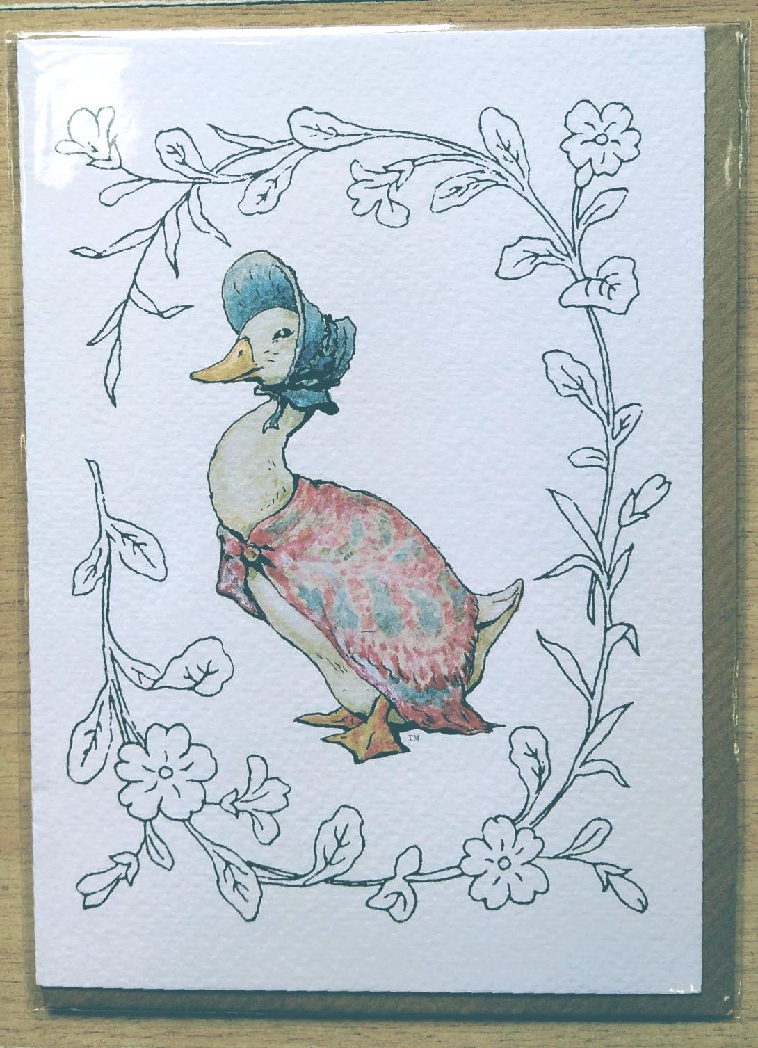 Jemima Puddleduck Card- Beatrix Potter