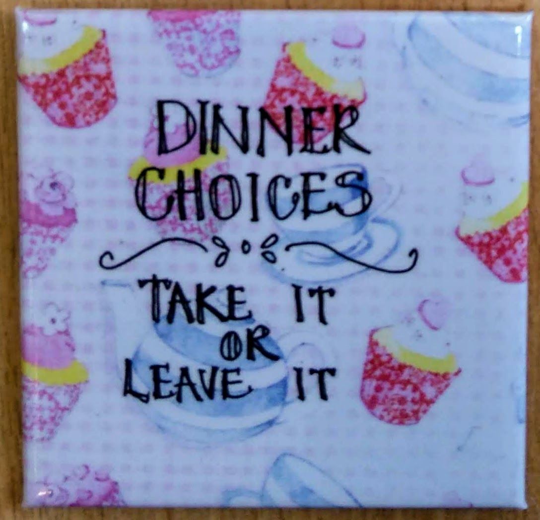 Dinner choices- take it or leave it- Magnet