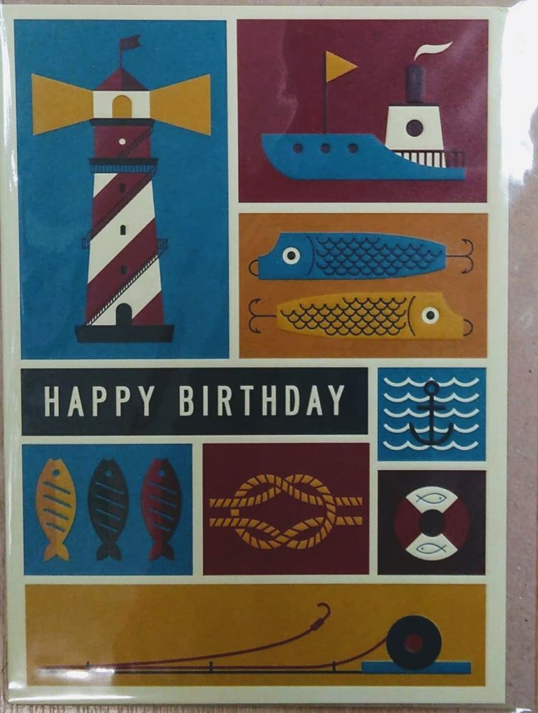 Birthday Card- Fishing 