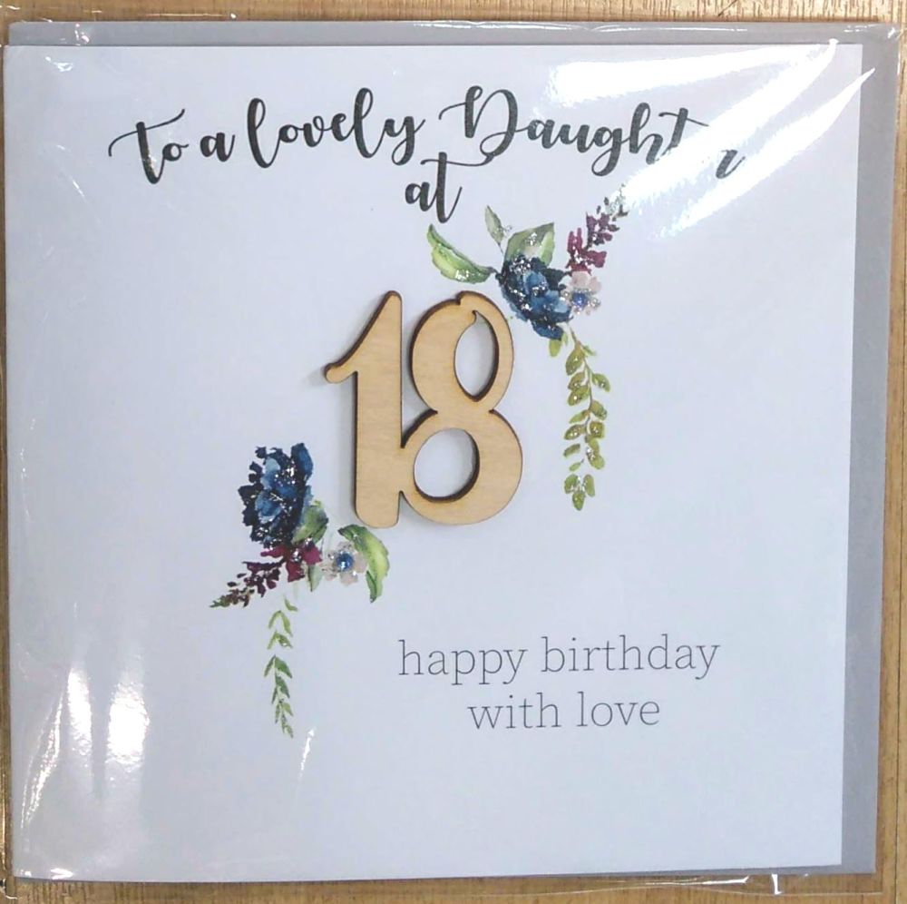 18th Birthday Card- Daughter (Large)