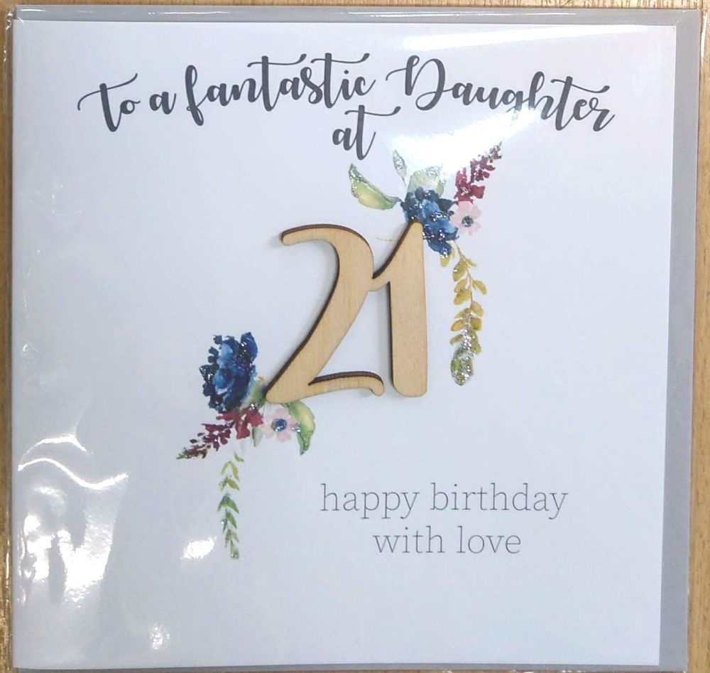 21st Birthday Card- Daughter (Large)