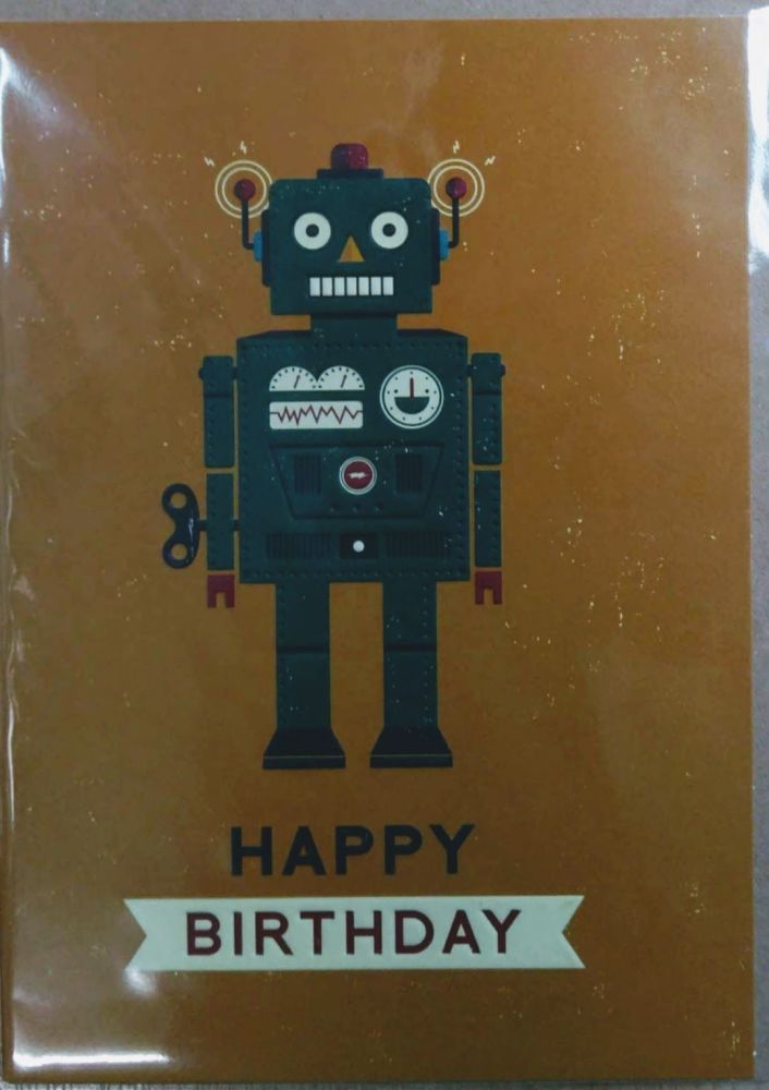 Birthday Card- Robot