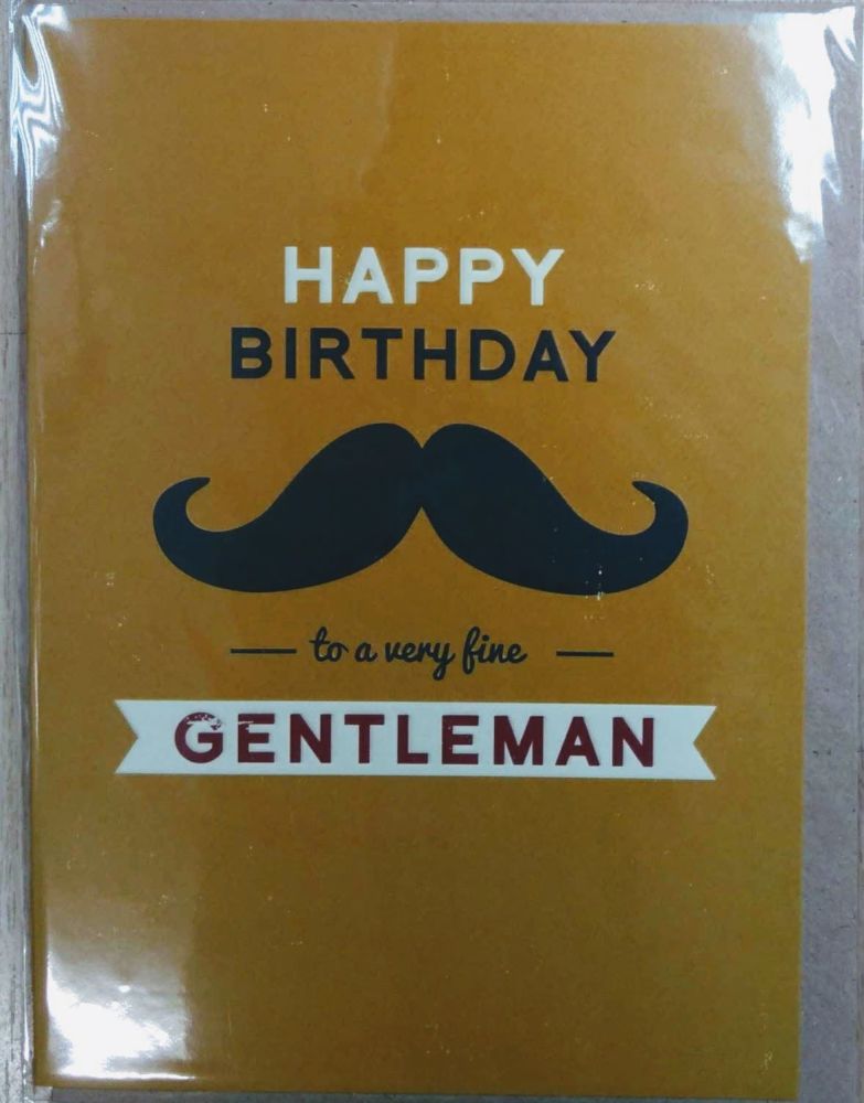 Birthday Card- Moustache