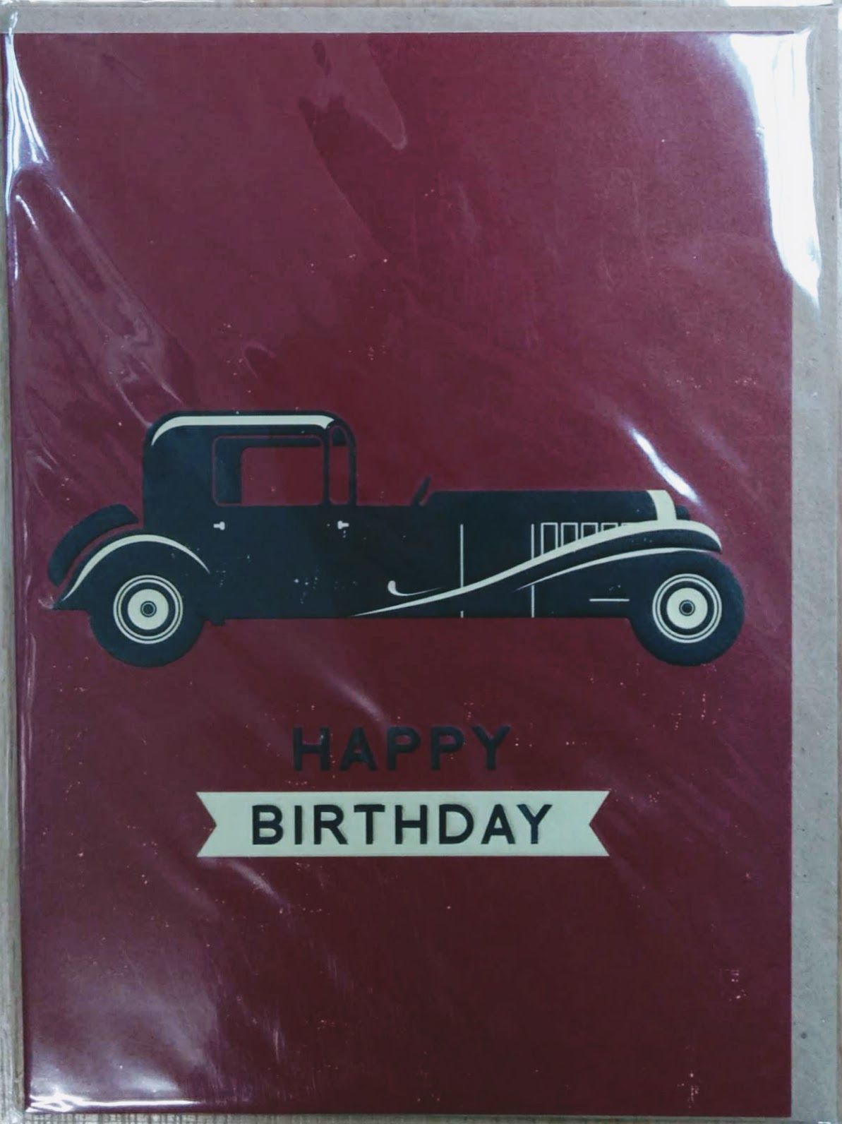 Birthday Card- Vintage Car