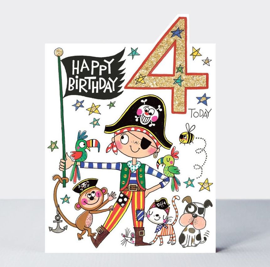 4th Birthday Boy Card