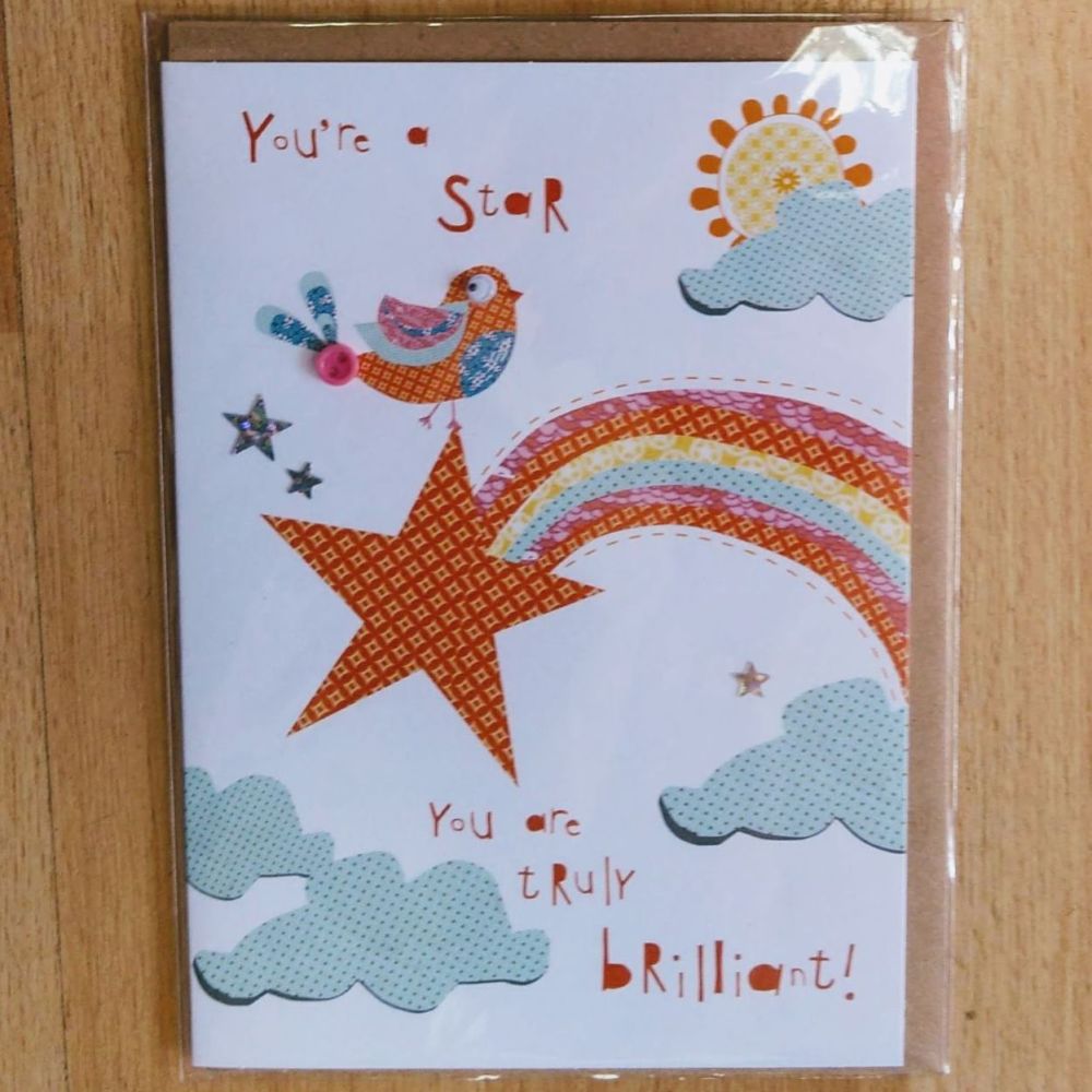 You're a star- Encouragement/ Congratulations Card
