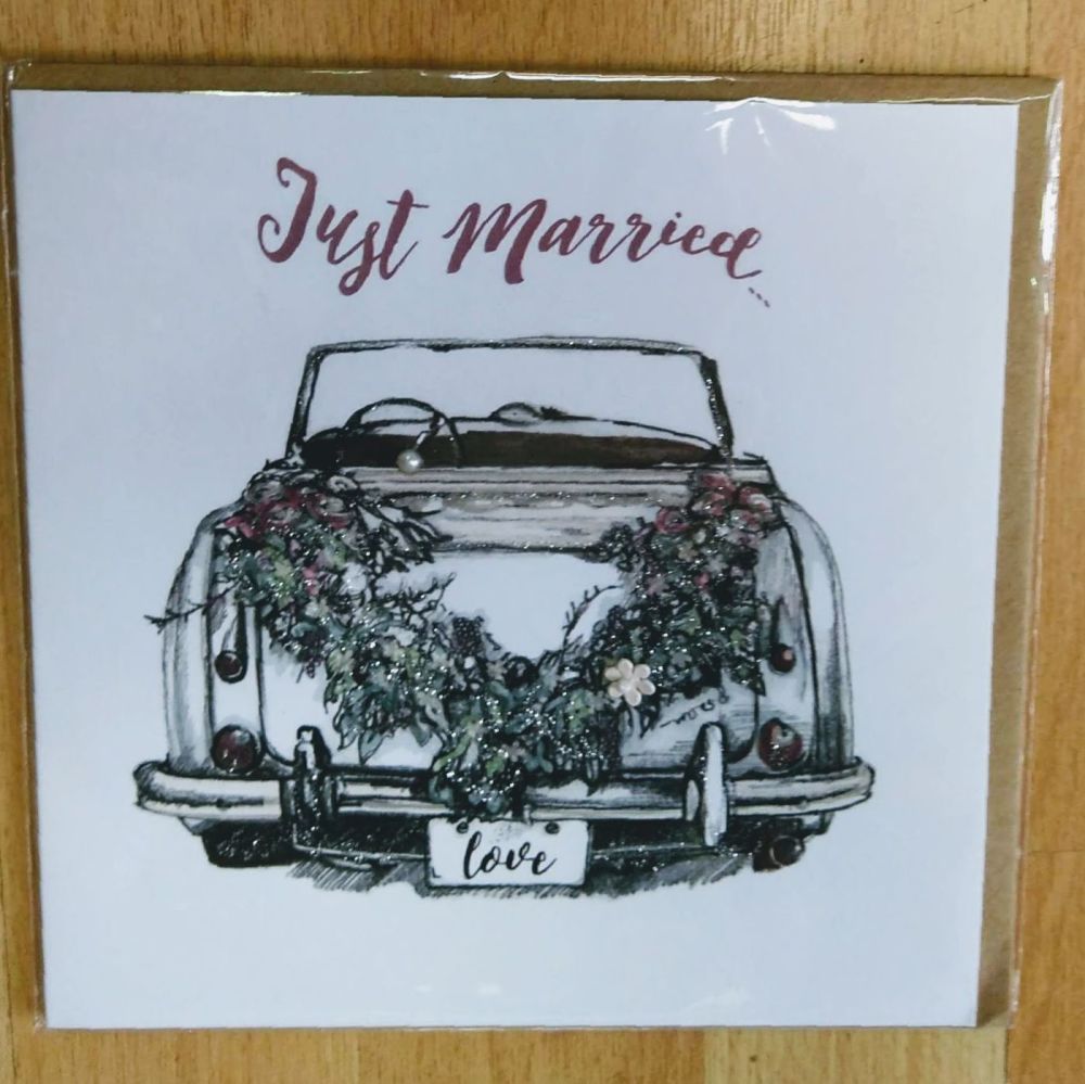 Wedding Card- Just Married (large)