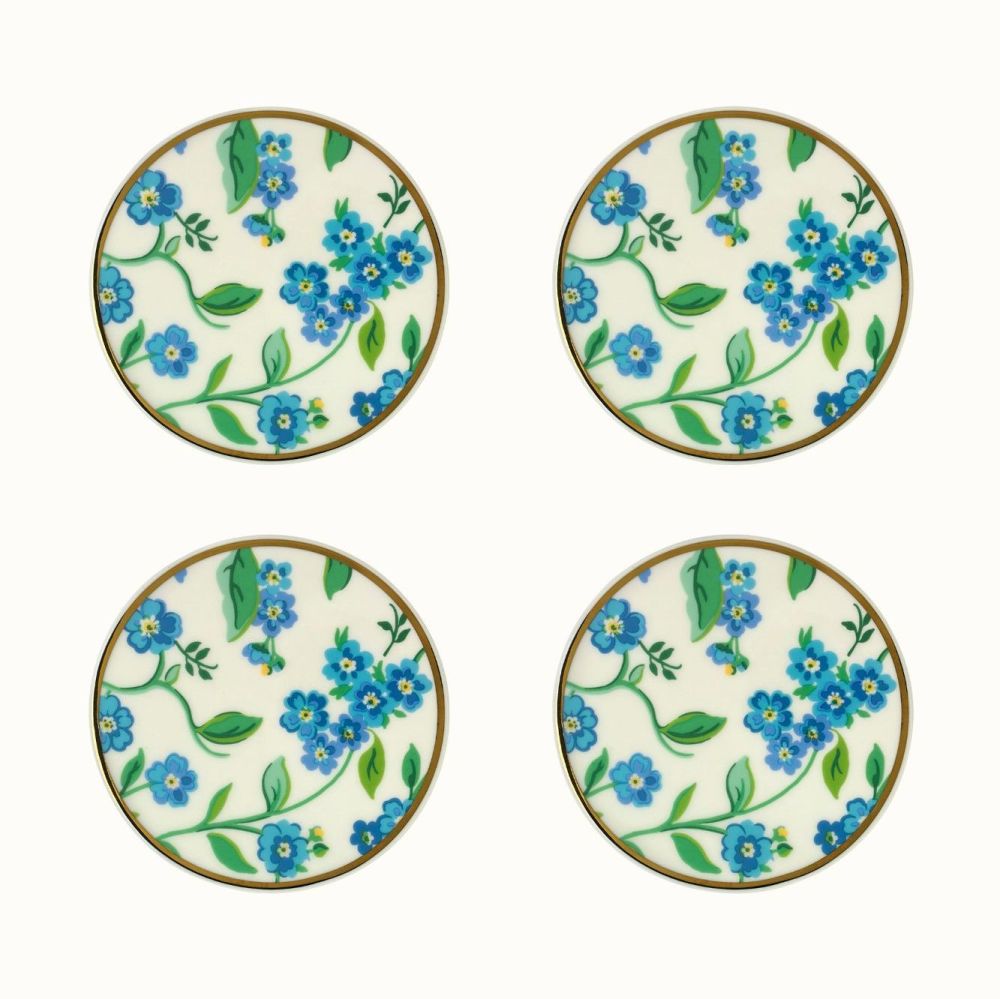 Forget Me Not Set of Four Coasters
