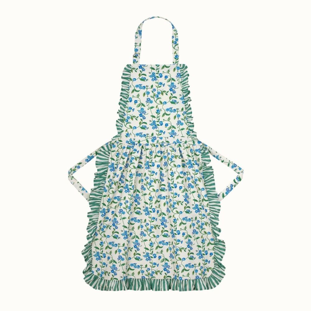 Forget Me Not Frill Apron